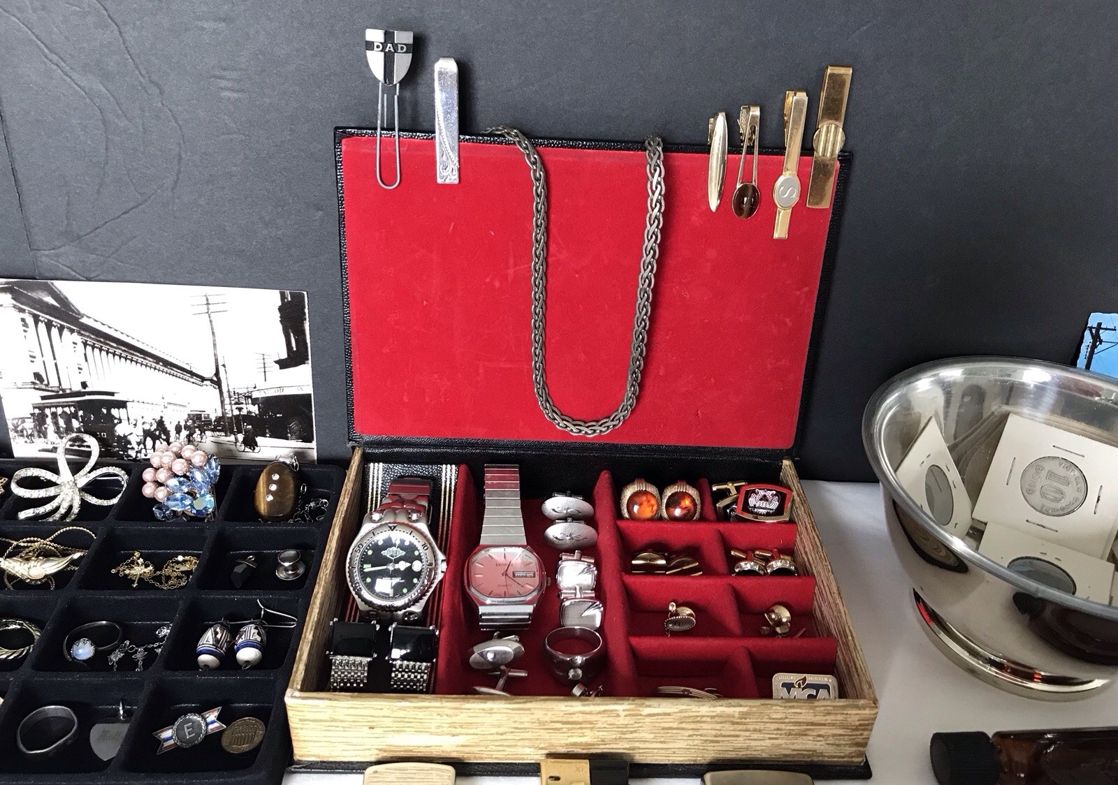 VTG/Antique Estate/Auction ~ Coins/Sterling/Knives/Jewelry/Lighters/Stamps 150+
