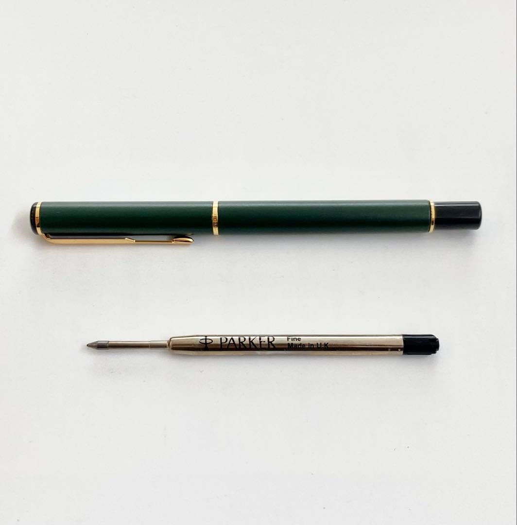 1990s◆Parker Rialto Luxury Ballpoint Pen PARKER Made in England Green