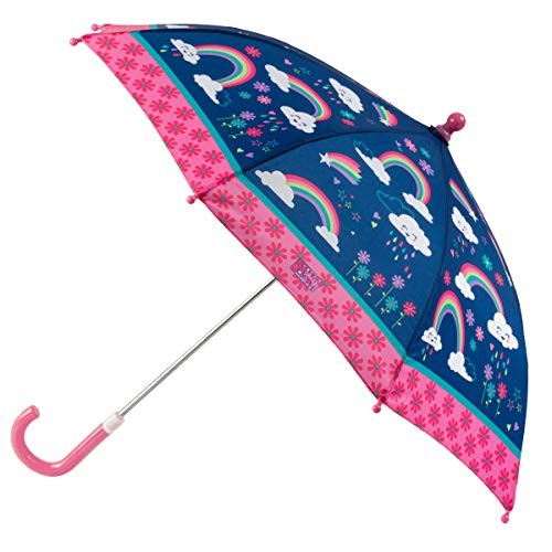 Stephen Joseph Kids’ Umbrella, Little Girls’ Rainbow All-Over Print, One Size