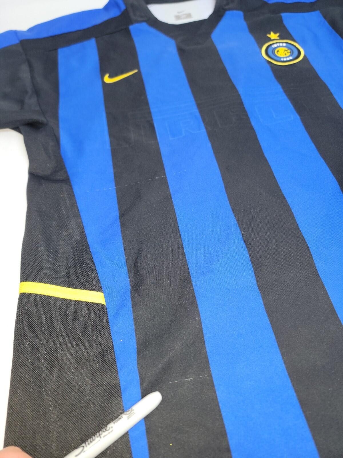 Inter Milan Internazionale 2000s Nike Home Football Soccer Jersey Size Small