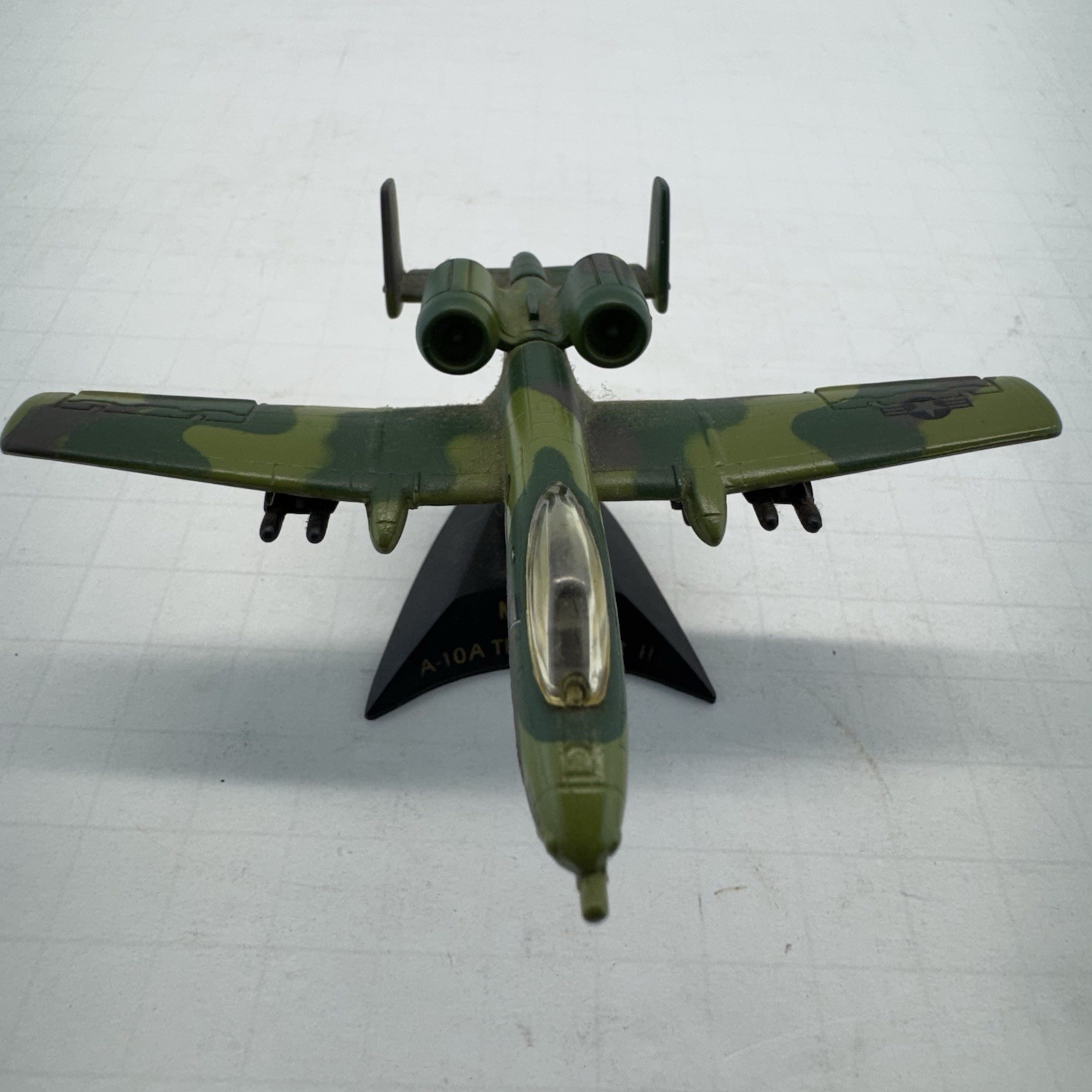 Maisto A-10 A Thunderbolt II Metal And Vintage Plastic Toy Plane Green Camo