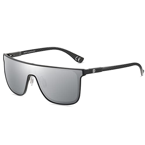DUCO Square Shield Sunglasses Men Women Polarized Flat Top Oversized DC8209