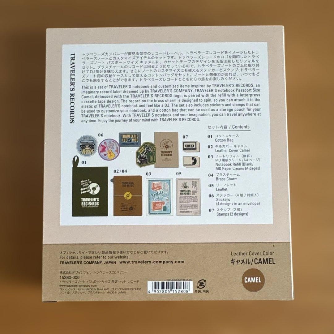 Traveler’s Note Record Limited Edition Stickers Stamps Notebook Refill Unused