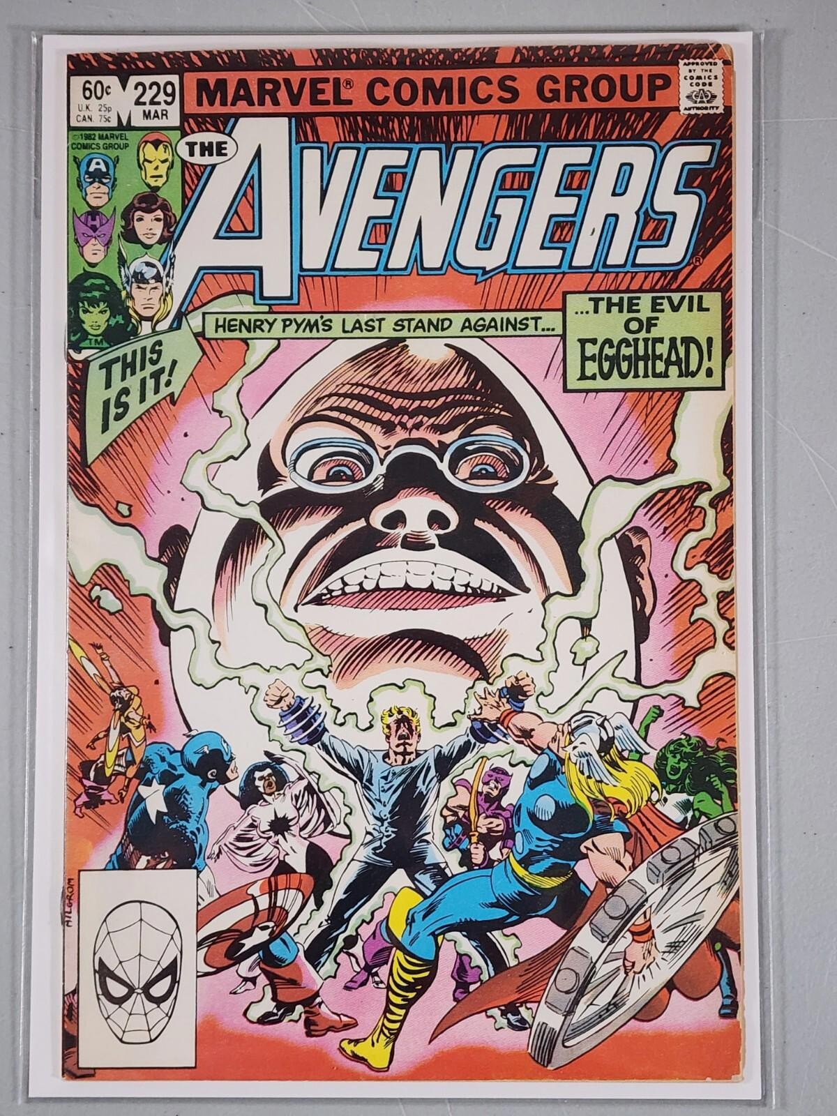 AVENGERS Vol 1 224 226 229 244 See Description Marvel 1982 lot 4