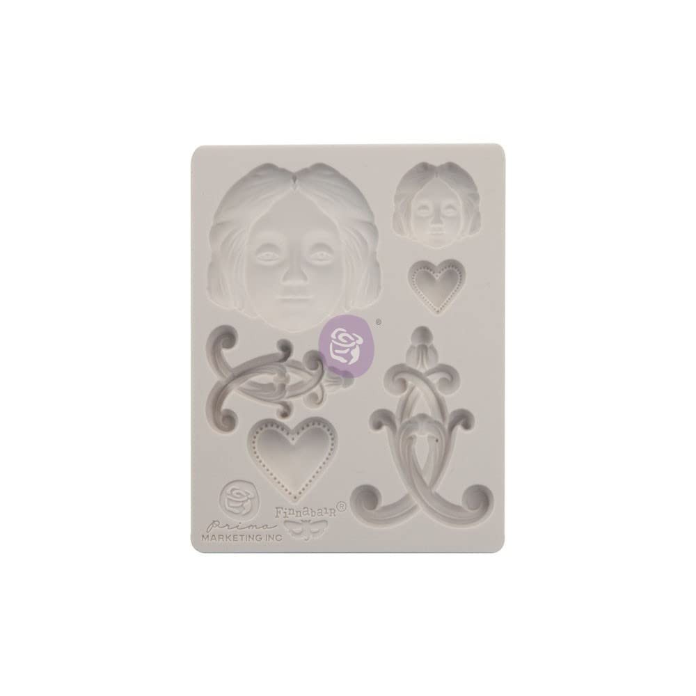 Prima Marketing Finnabair Decor Moulds 3.5″X4.5″-Anabelle