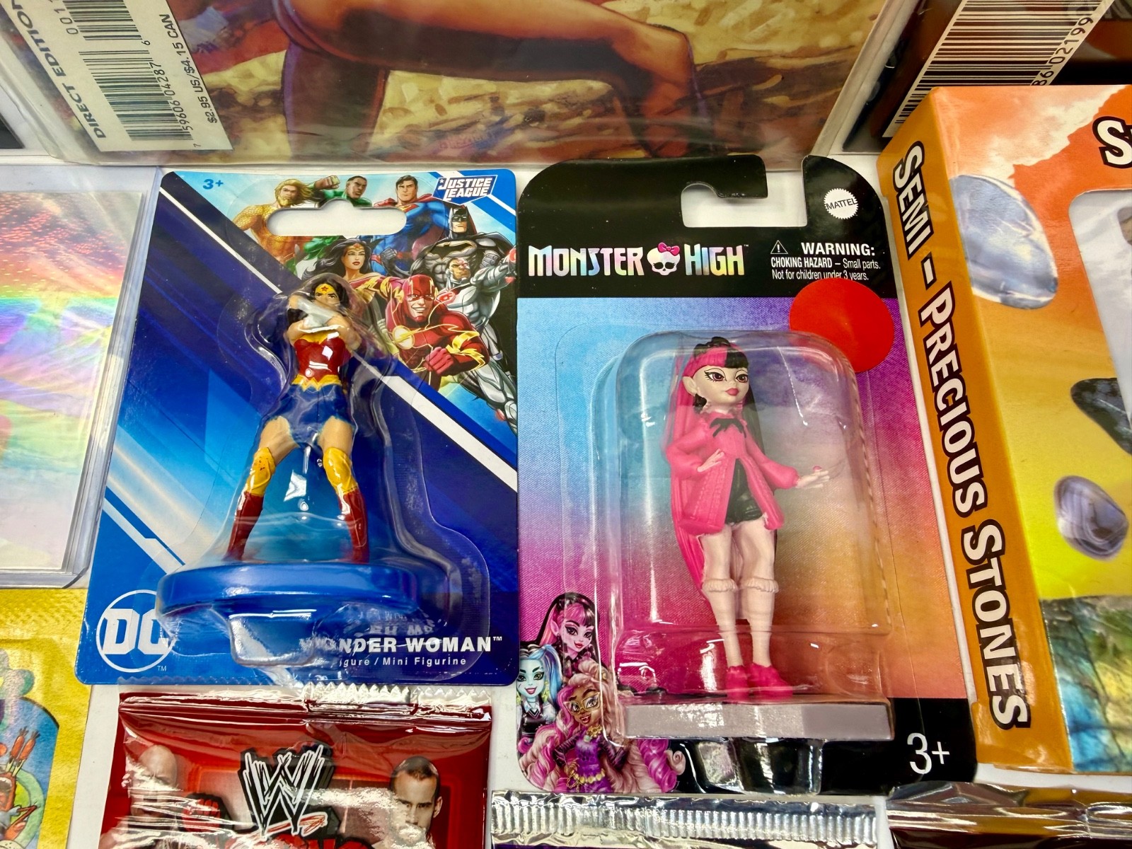 Junk Drawer Lot Non-Sports & Sports Cards Packs Wonder Woman Sonic Pokemon