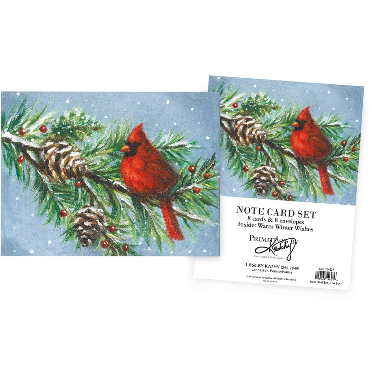 Primitives by Kathy Note Card Set – Winter