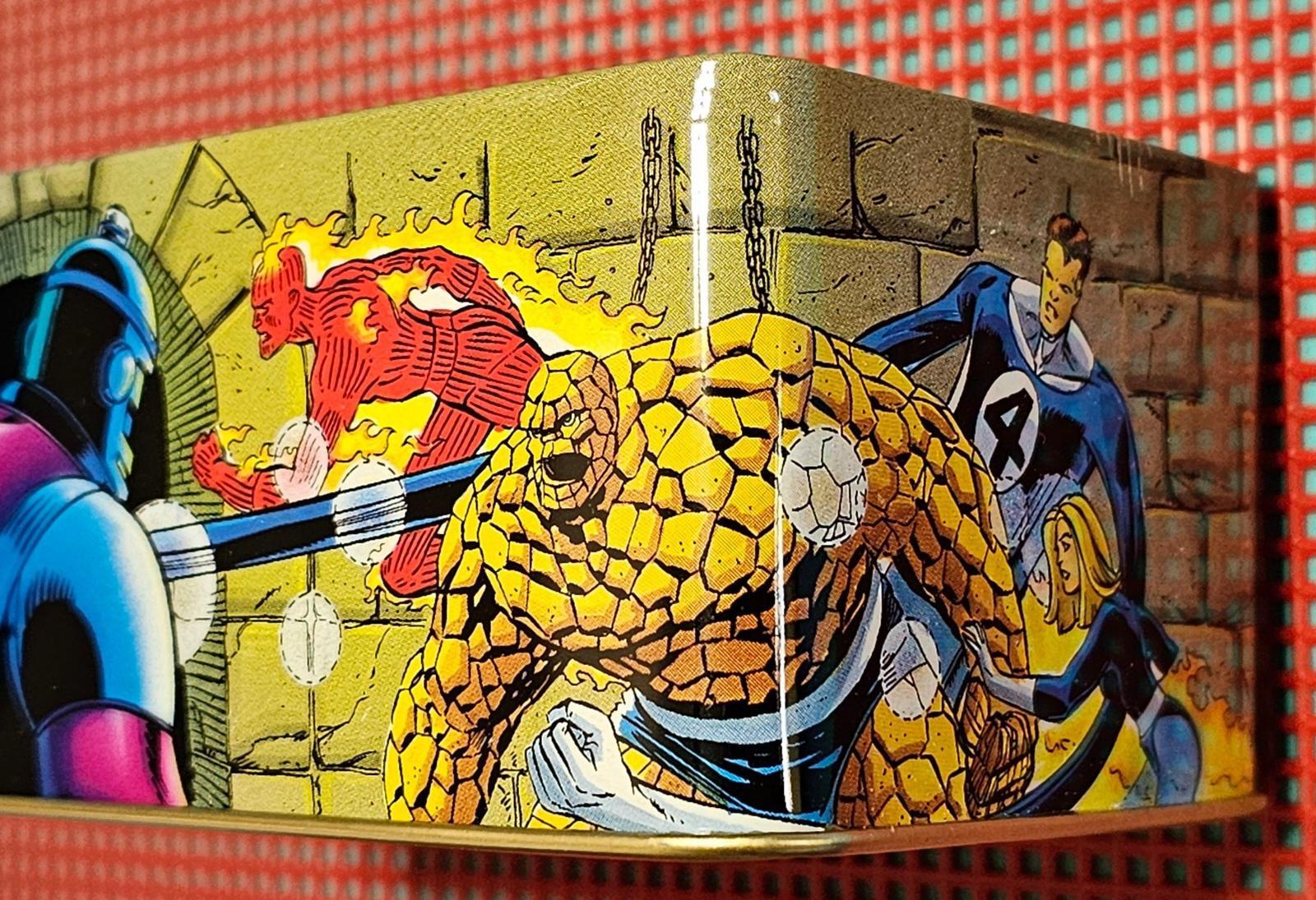 Marvel Comics Iron Man Fantastic Four Lot of 2 Trading Card Tins by Nabisco