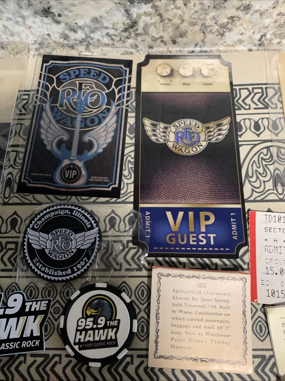 Amazing Junk Drawer Pokémon Hardrock Cafe Three Dog Night Signed Ticket & More