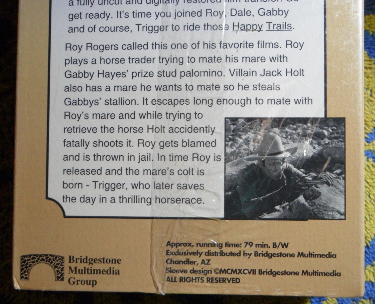 1946 ROY ROGERS – RARE VHS VIDEO – MY PAL TRIGGER [ BRIDGESTONE ] 1997