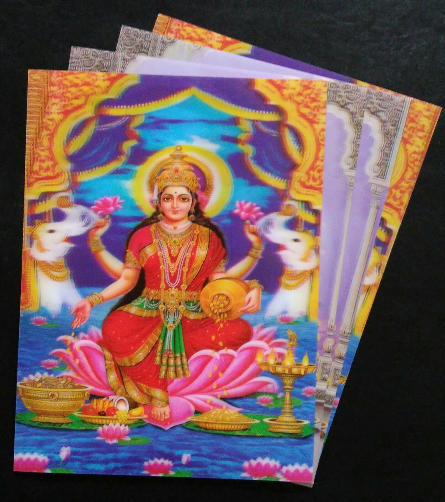 Lakshmi and Ganesh 3D prints wholesale lot of 4 pieces