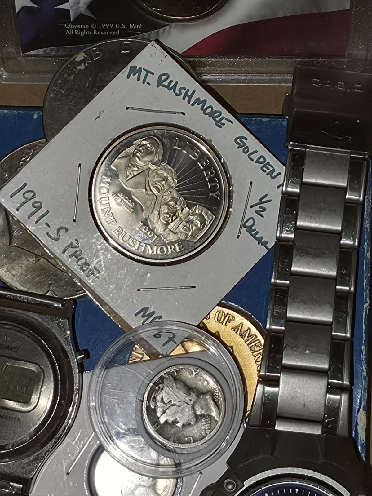 Estate Sale Junk Silver Junk Drawer ~ Coins, Vintage Watches, Jewlery, Wheaties
