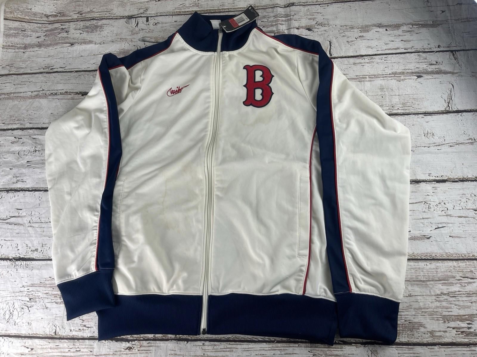 Vintage NWT Boston Red Sox Nike Authentic Zip L DEFECTs