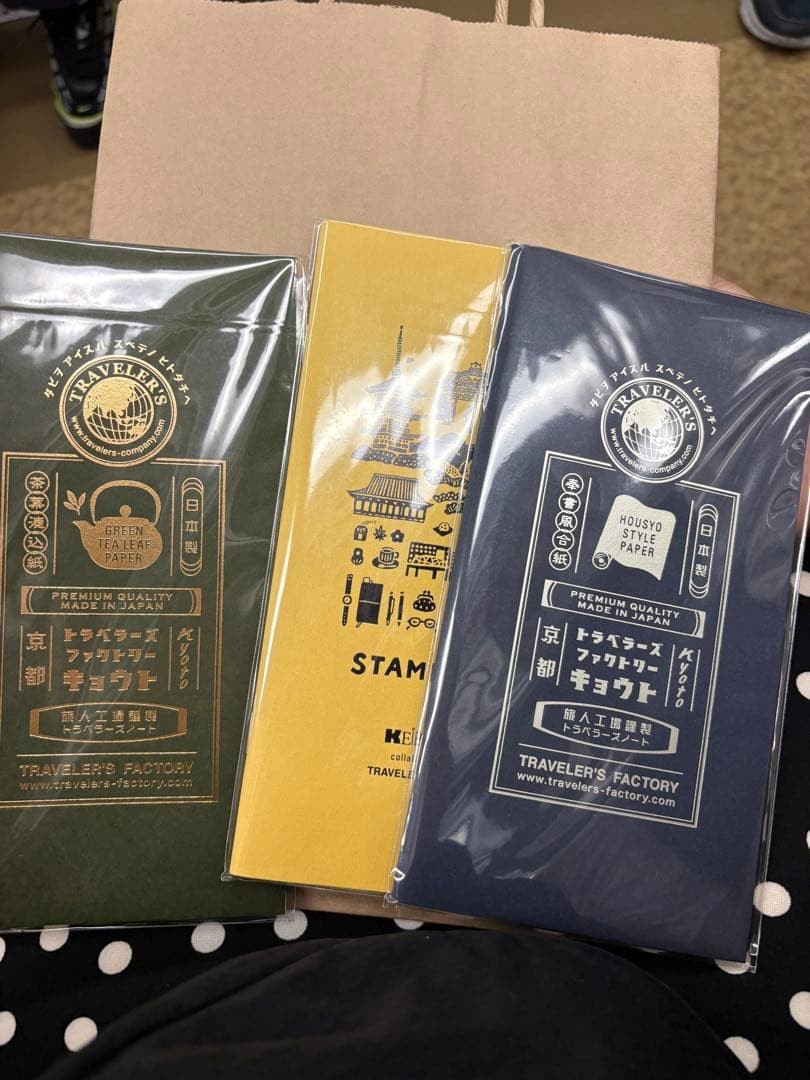 Traveler’s Factory Kyoto Limited Refill Set of 3 Traveler’s Notes