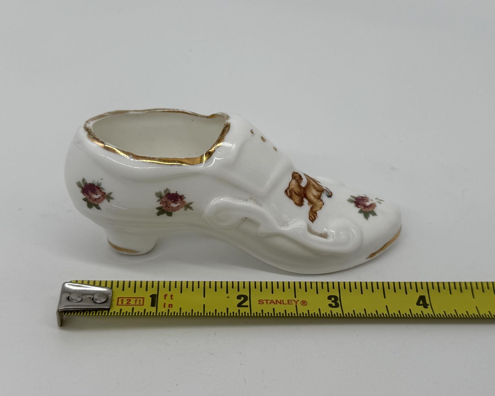 Vintage Johnson Ceramics Bone China Shoe Figurine Rare
