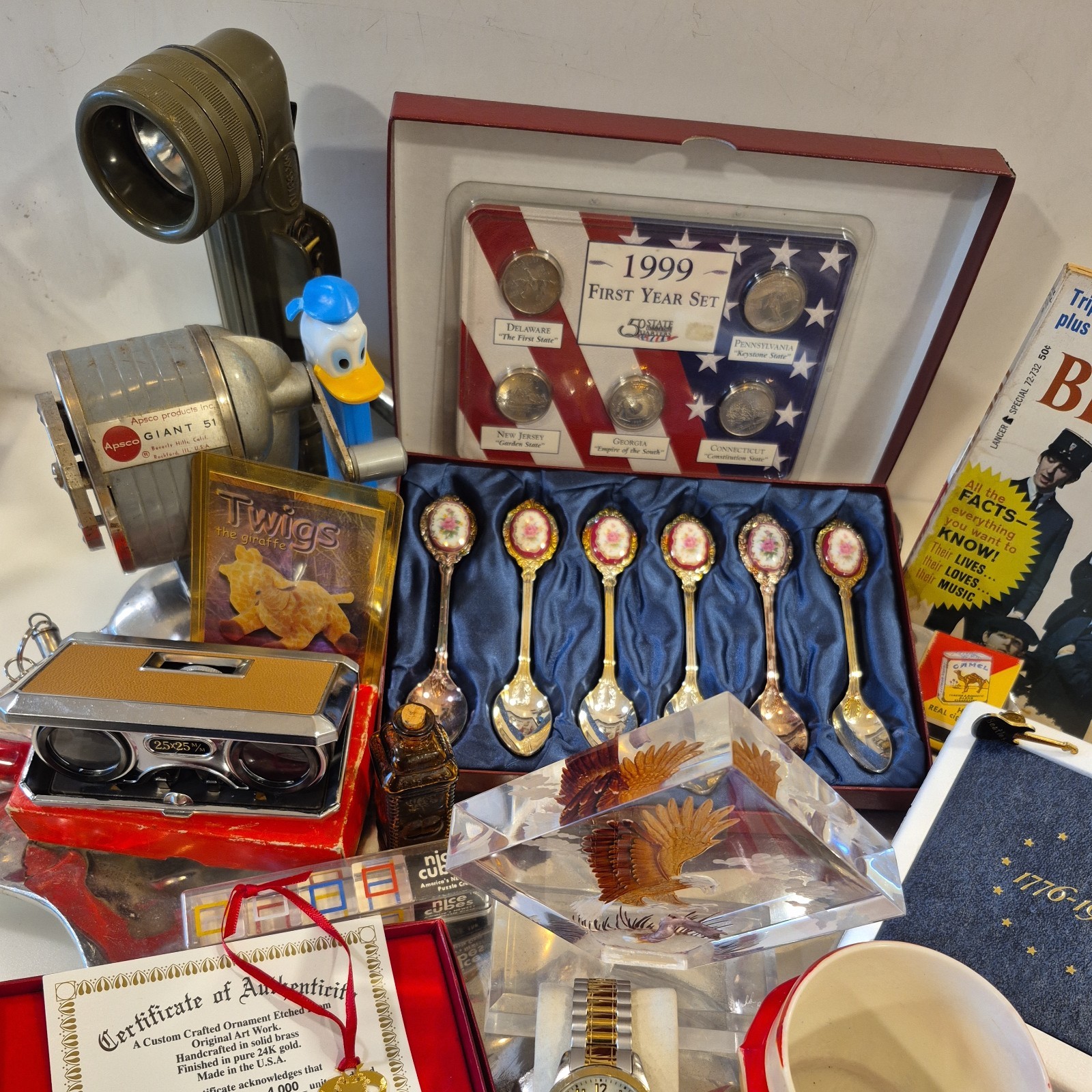 VINTAGE JUNK DRAWER AND 90% SILVER CIRCULATED COIN LOT