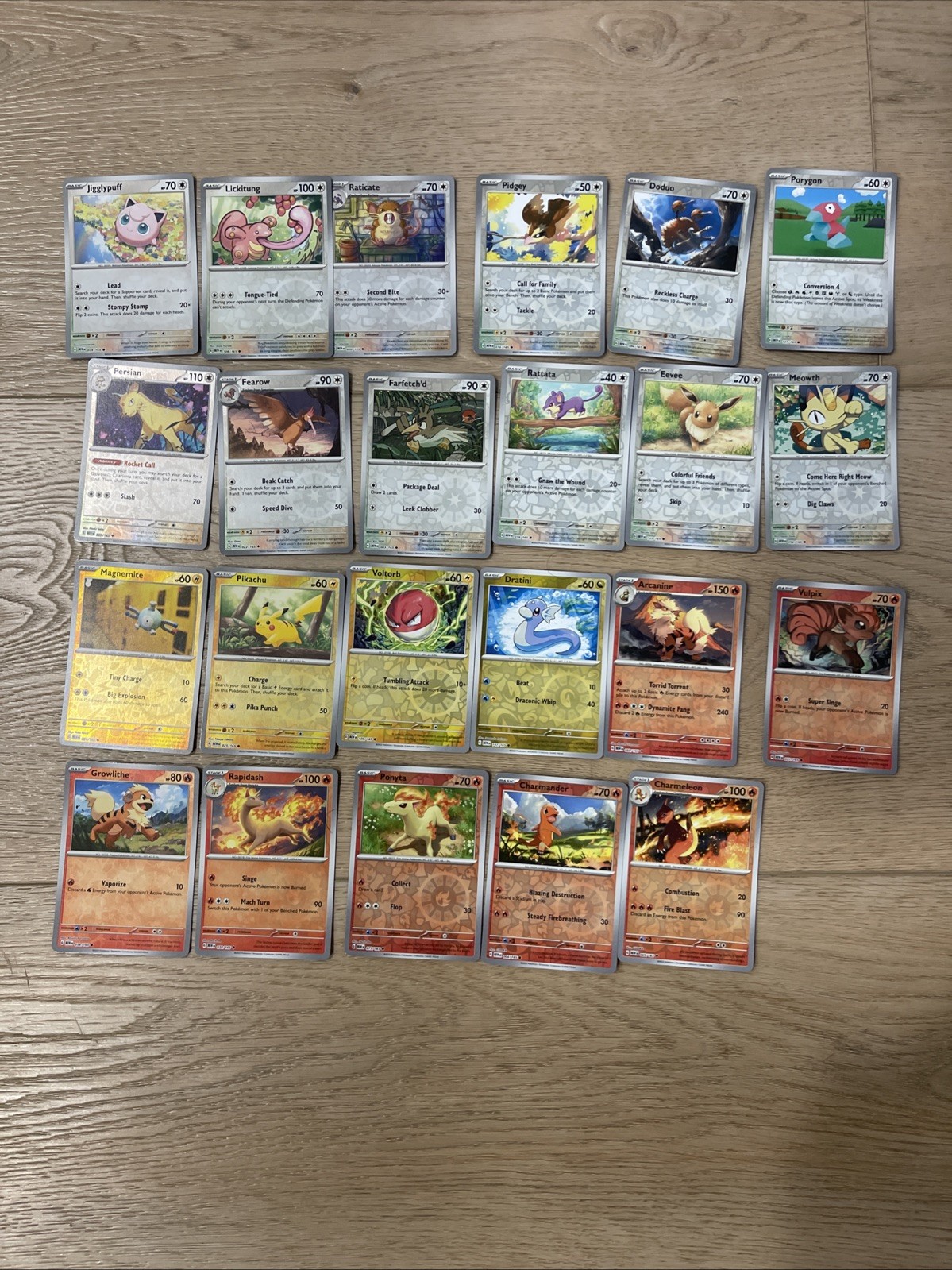 Pokemon 151 Holo and Reverse Lot Of 112( 25 Holos, 87 Reverse Holos) no dups
