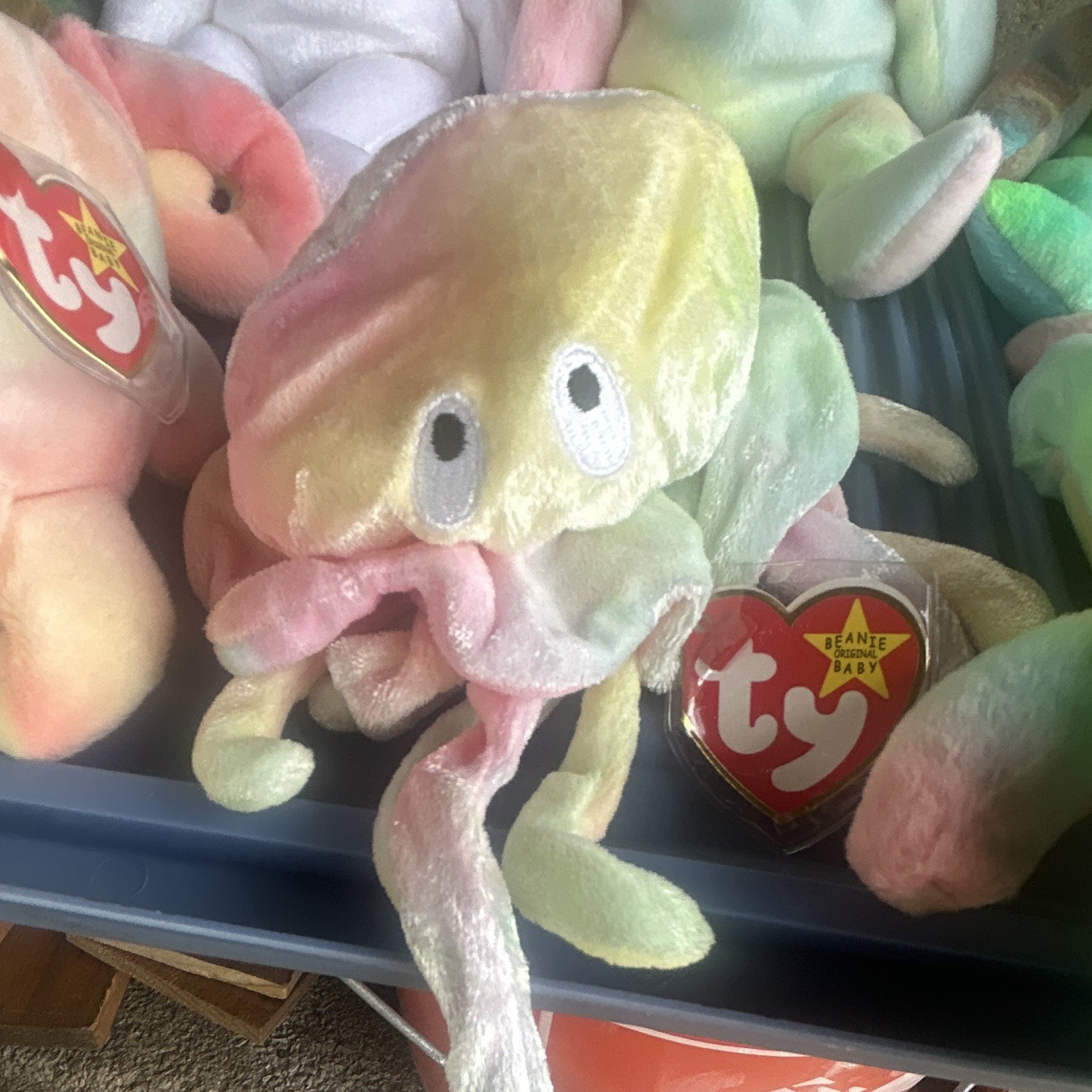 Ty Beanie Baby Lot Assorted Pastel Plush Stuffed Animals w/ Tags Multiple