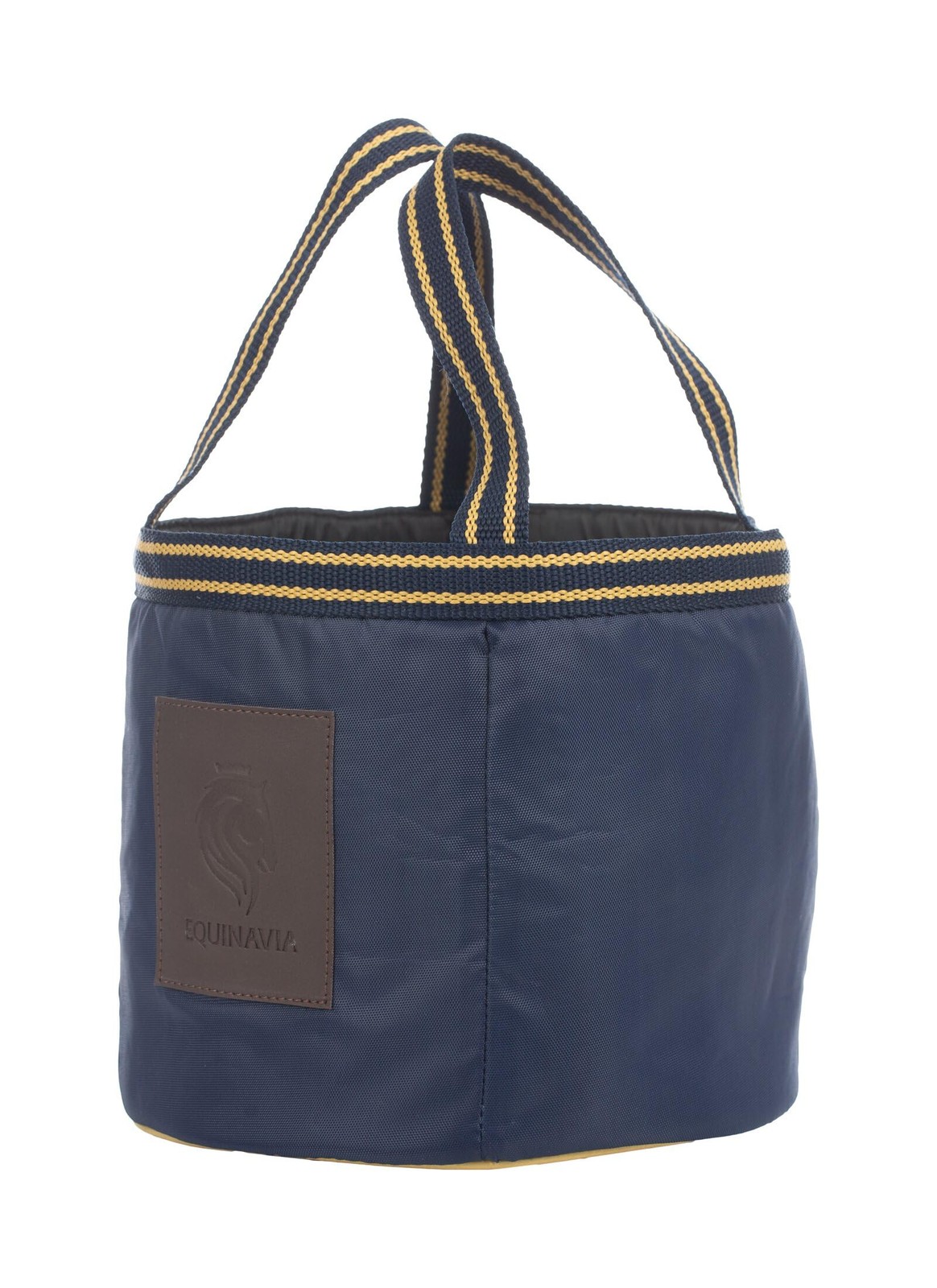 Equinavia Darby Mini Grooming Tote Bag, Navy/Gold, 8x8x8.5 In Organizer