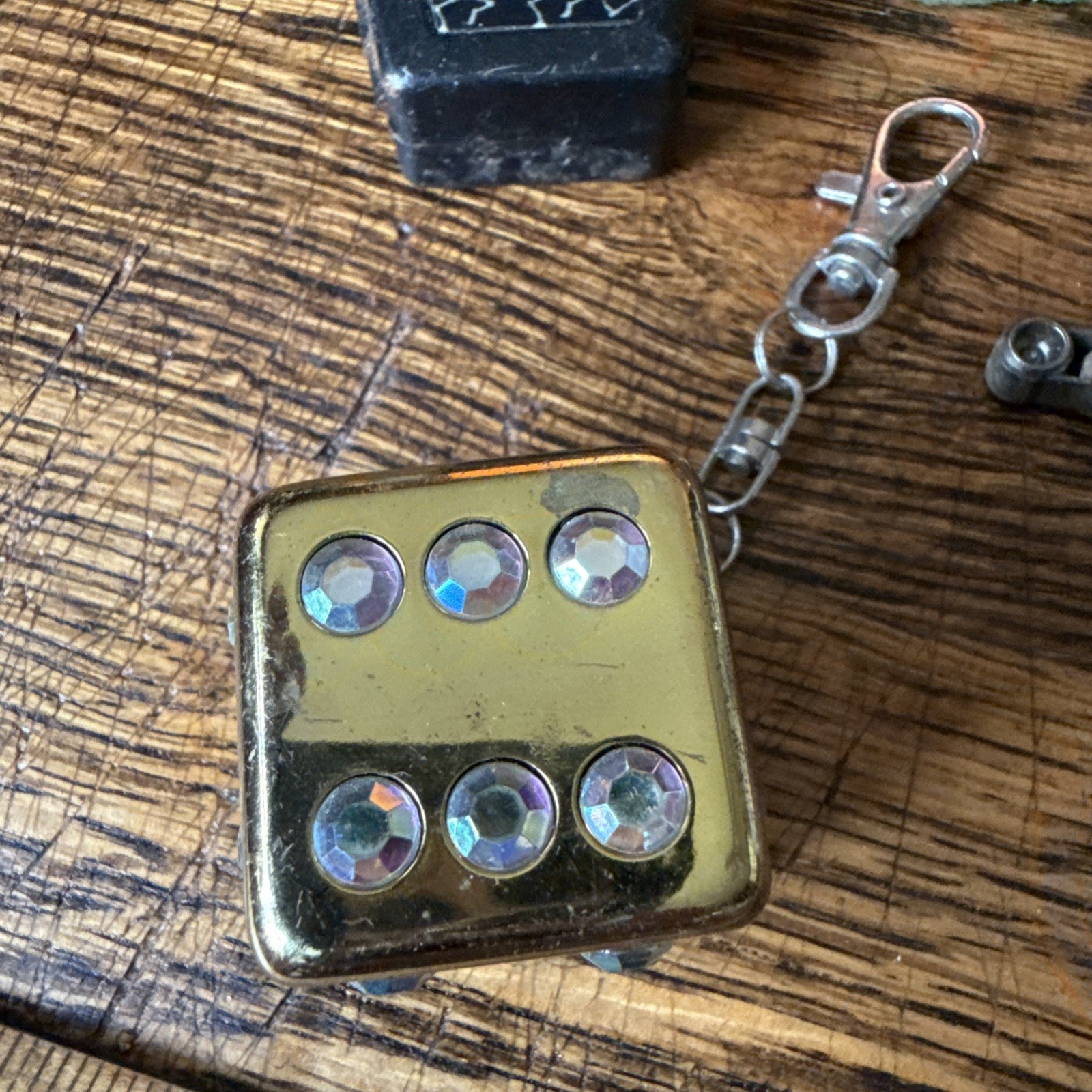 Junk Drawer Lot Vintage 69 Keychain Dice Zippo Flints Parts Vietnam Pin Coffin