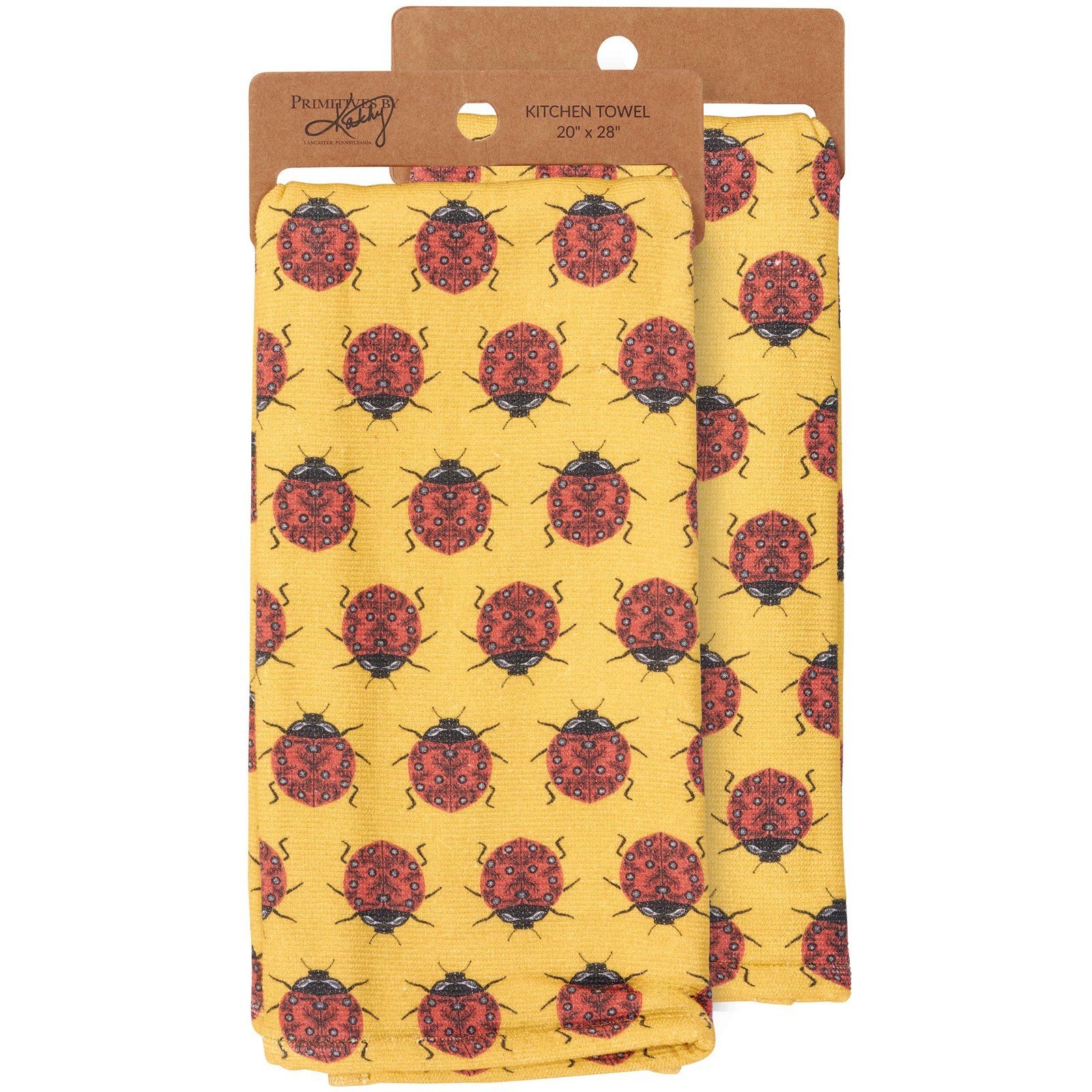 Primitives by Kathy Ladybug Kitchen Towel