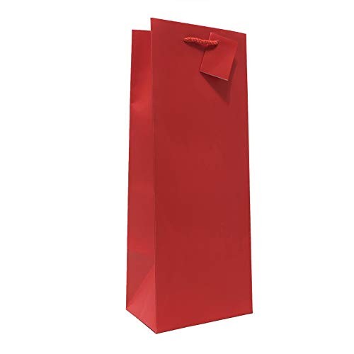 Allgala 12-Pack Red Wine Bottle Gift Bags 14x5x4″ with Handles