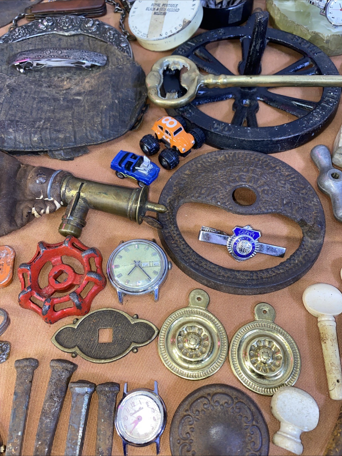 Vintage Junk Drawer Lot 1800’s 1900’s Sterling Silver WW1 Victorian