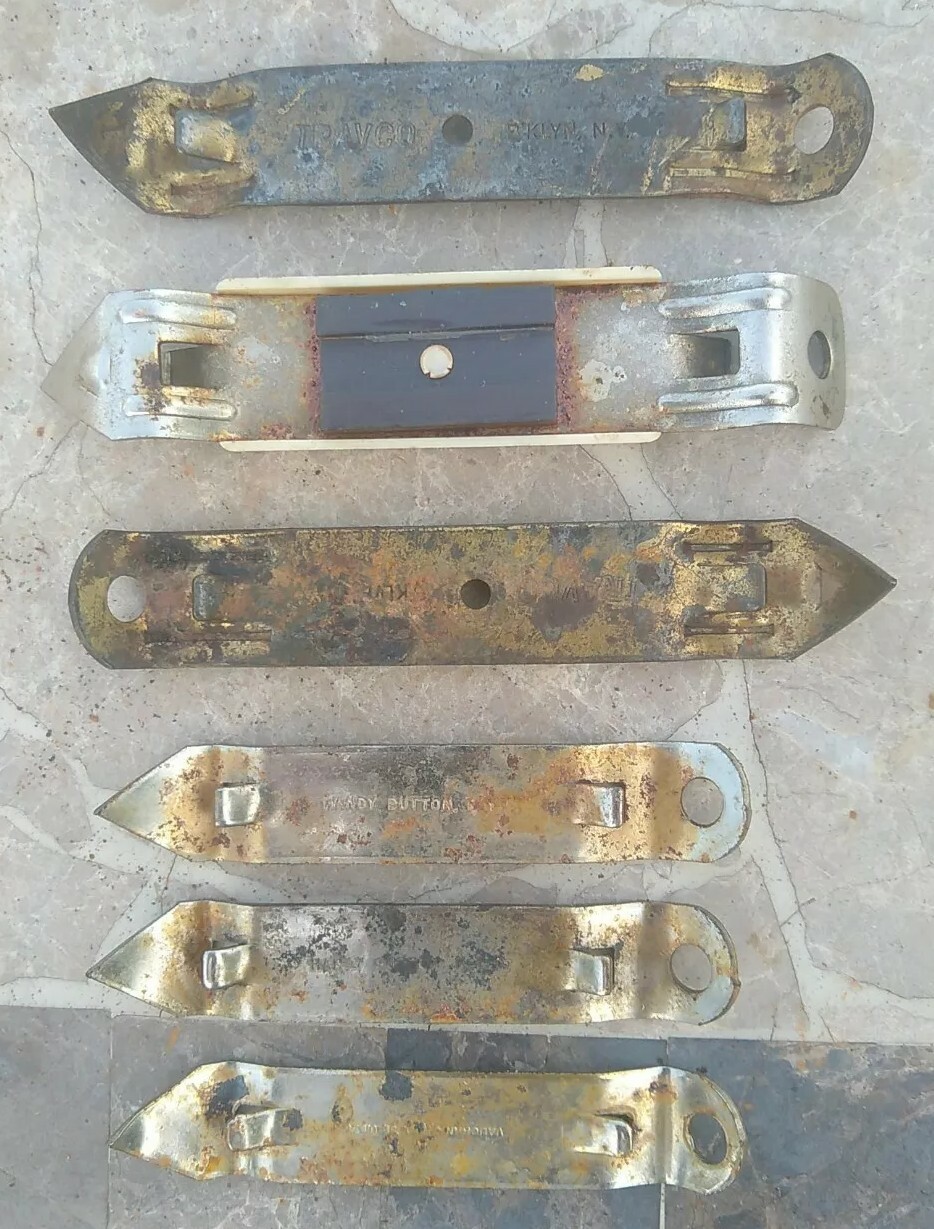 Junk Drawer Lot Mixed Old Flat Ware Can Opener Kitchen Items Rusty Vintage AS IS