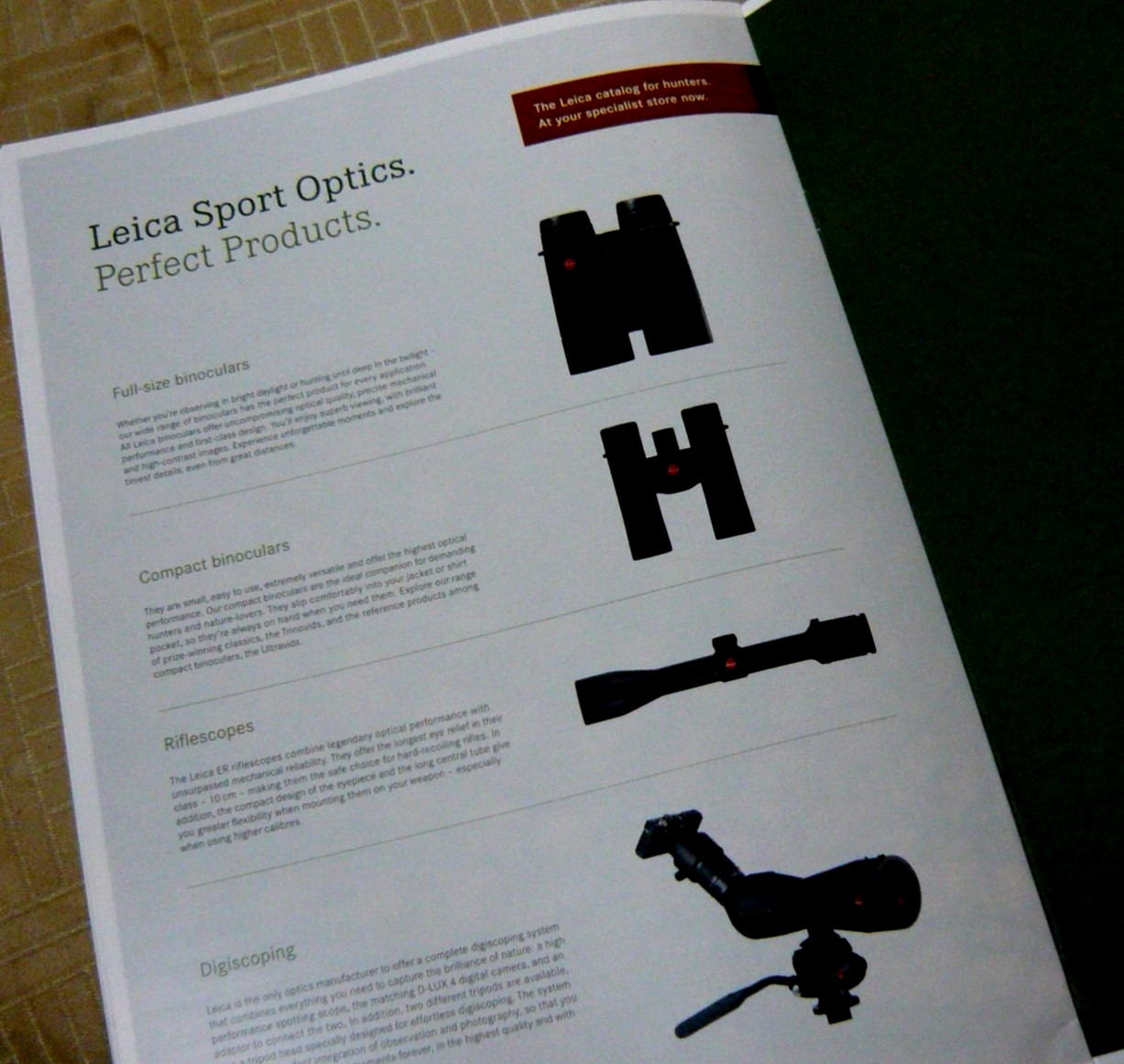 Leica “Rangefinding” seeing your target… 20 pages. English specs.