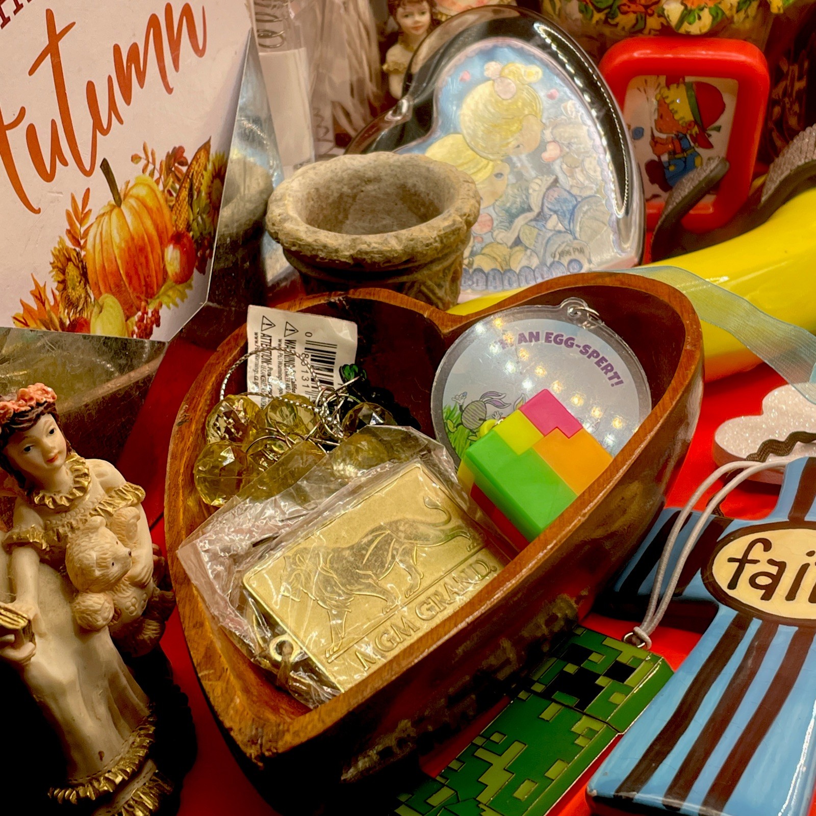 Mixed Home Decor Vintage Junk Drawer Random Hodgepodge Fun Upcycle DIY