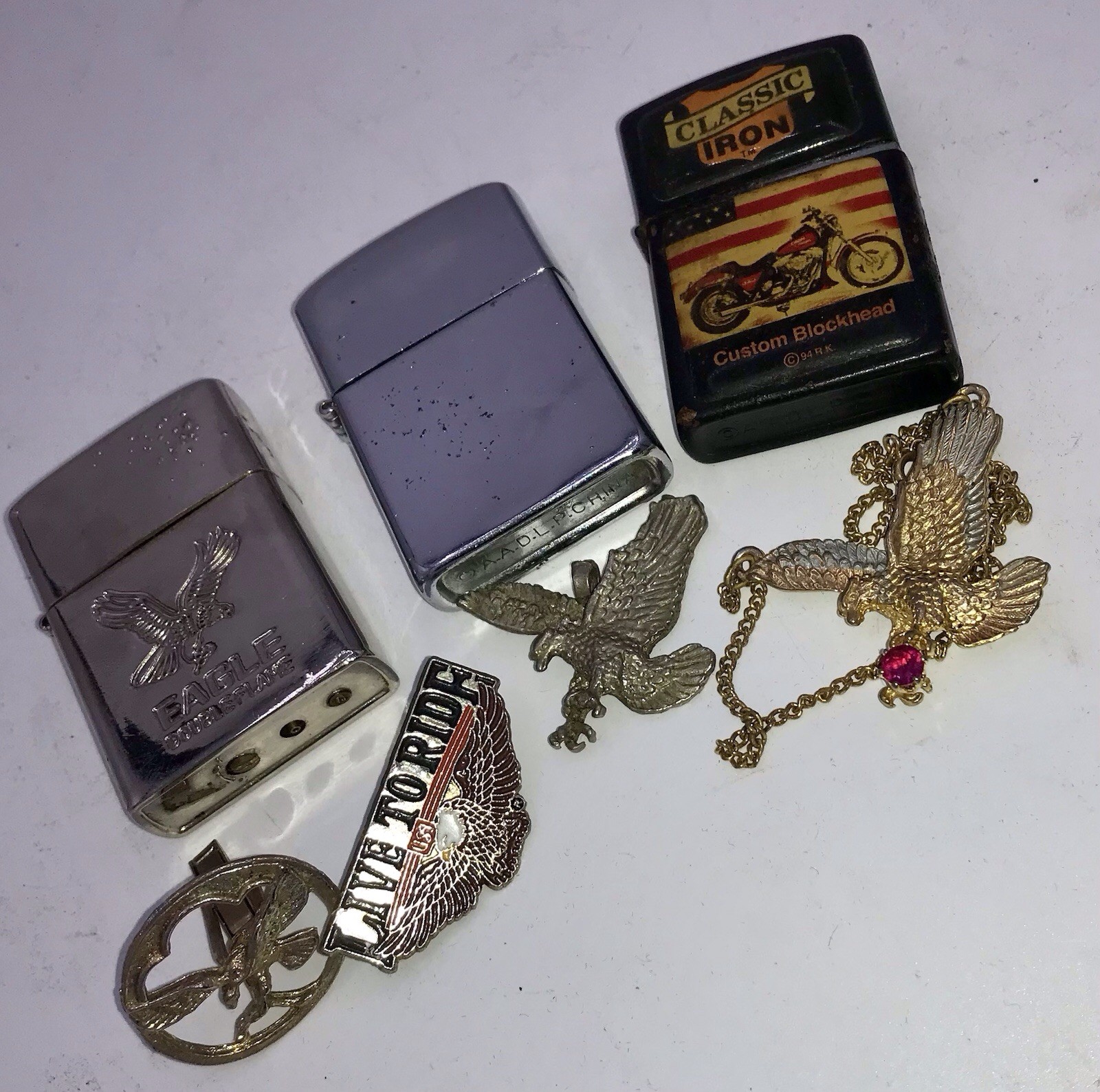 Vintage Lot Of Eagle Items