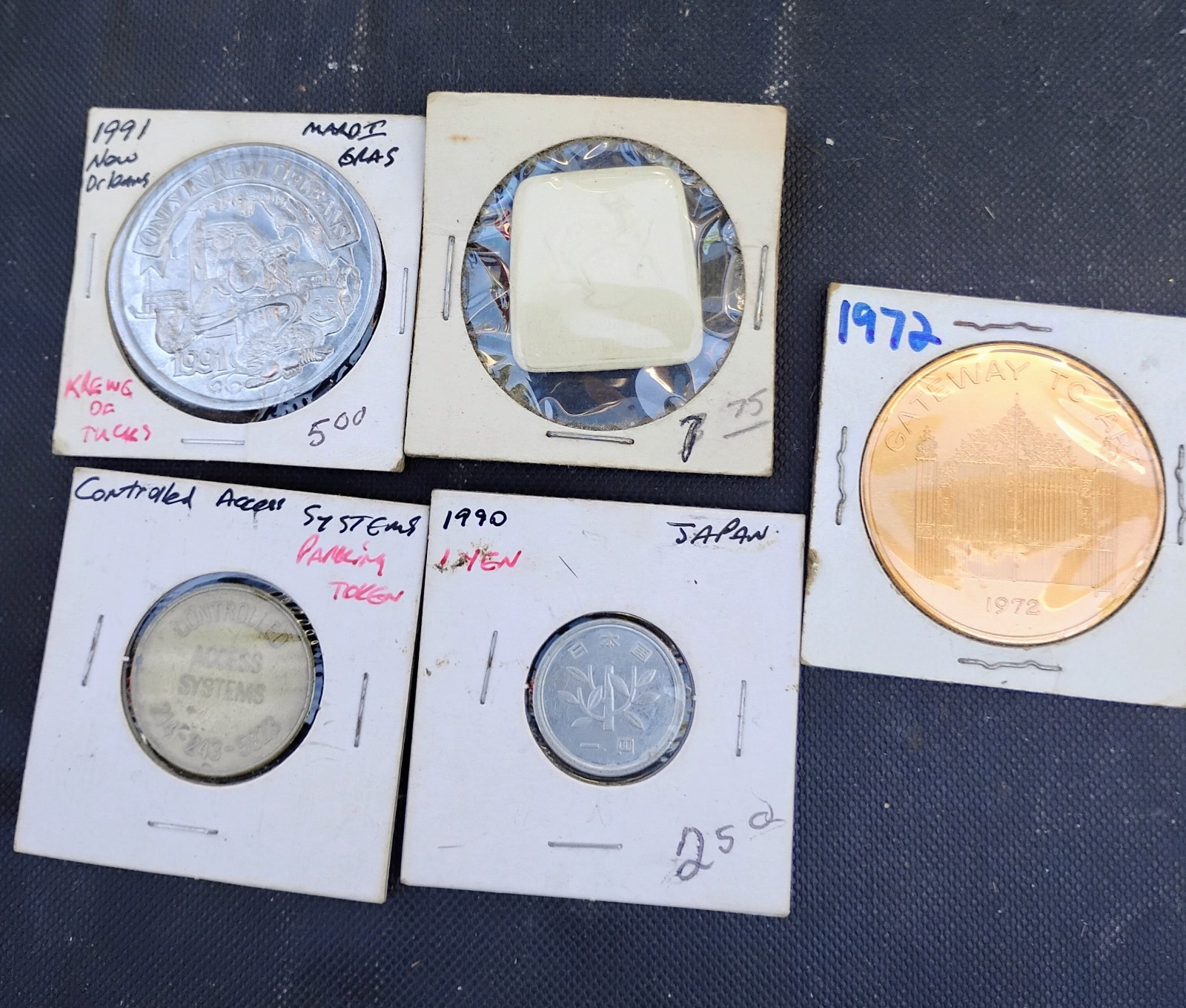 junk drawer lot tokens,coins, etc Thor token cool etc 21 pieces in sleeves