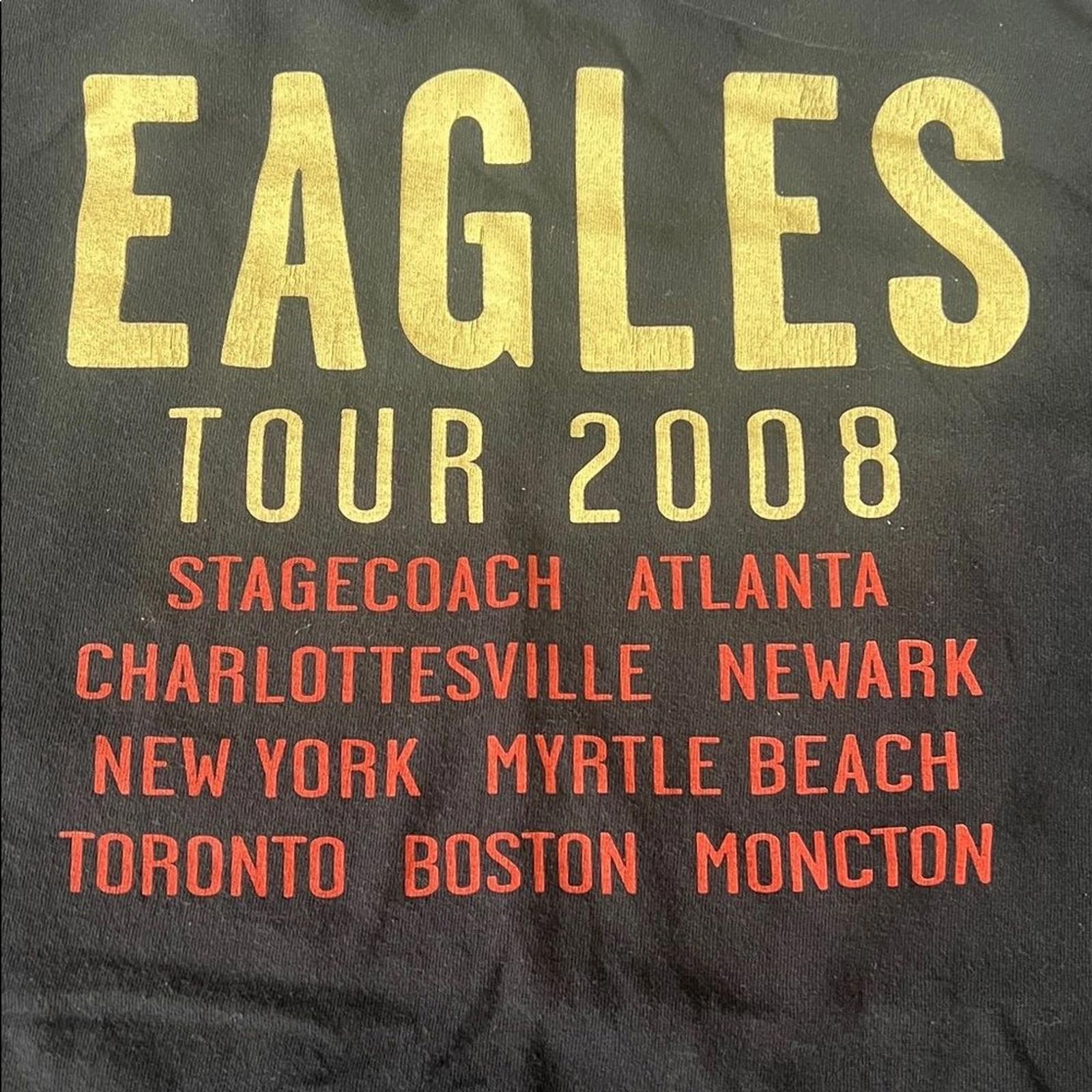 Eagles 2008 Tour Graphic TShirt Black Size XL