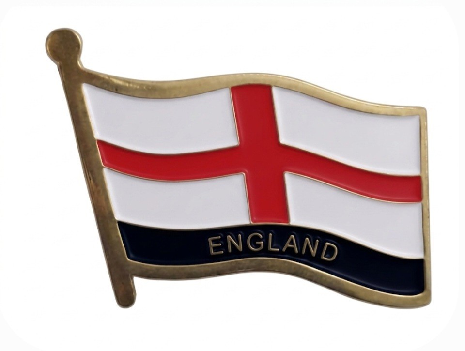 Heritage England Collection: Exclusive Metal Enamel Pin & Embroidered Patch Set.