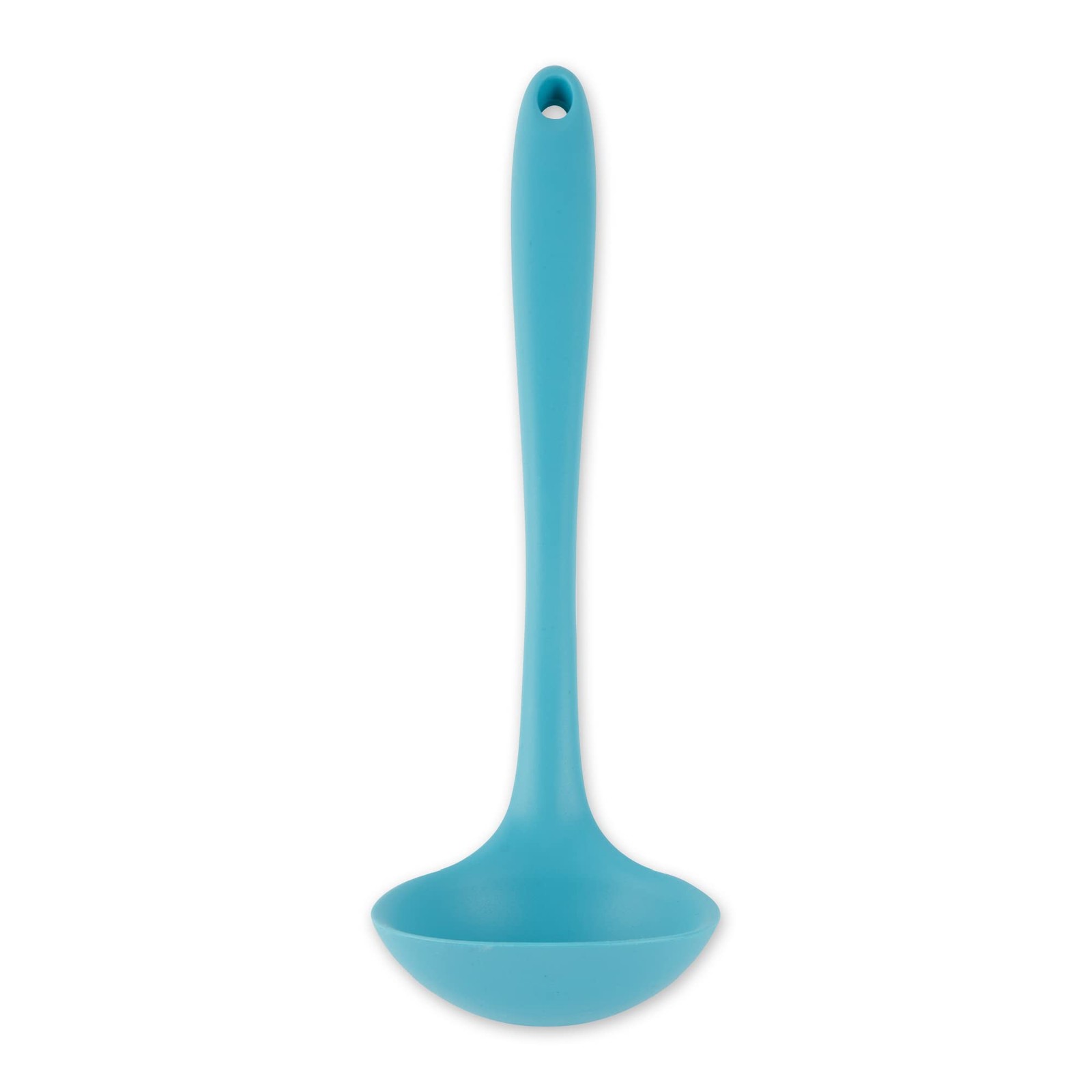 RSVP International Ela Series Silicone Ladle, 11×3.5″, Turquoise 1 Piece