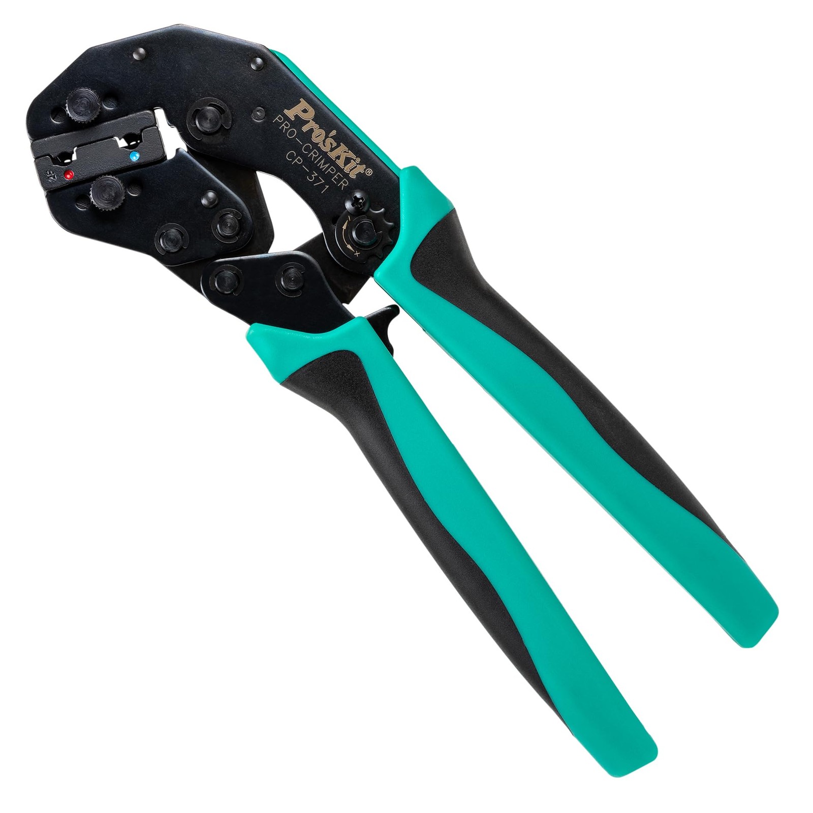 Pro’sKit 902-158 CrimPro Crimper for Insulated Flag Terminals, Multicolor