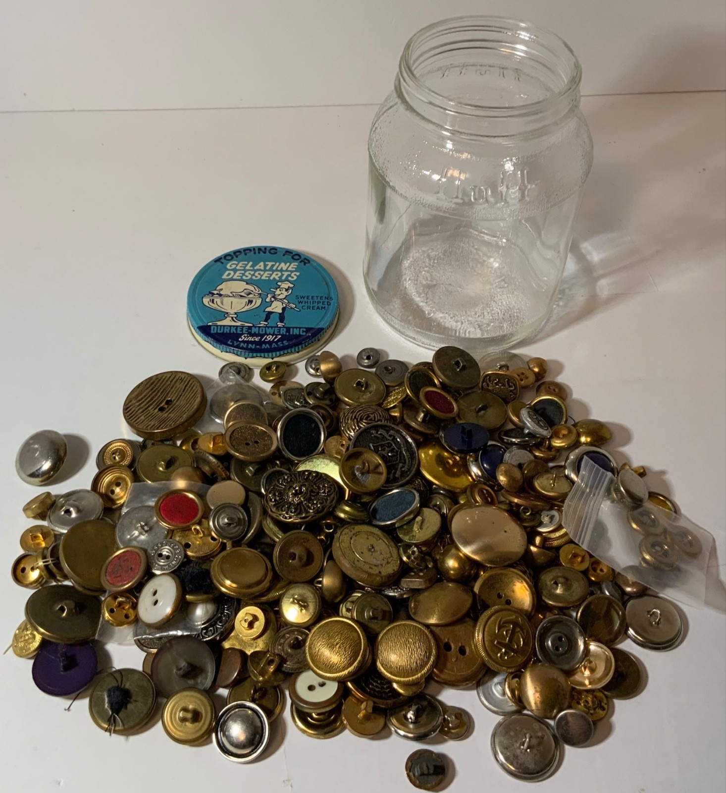 VTG Junk Drawer Lot Assemblage Art Mixed Media Crafts Over 4# Buttons Books MOP