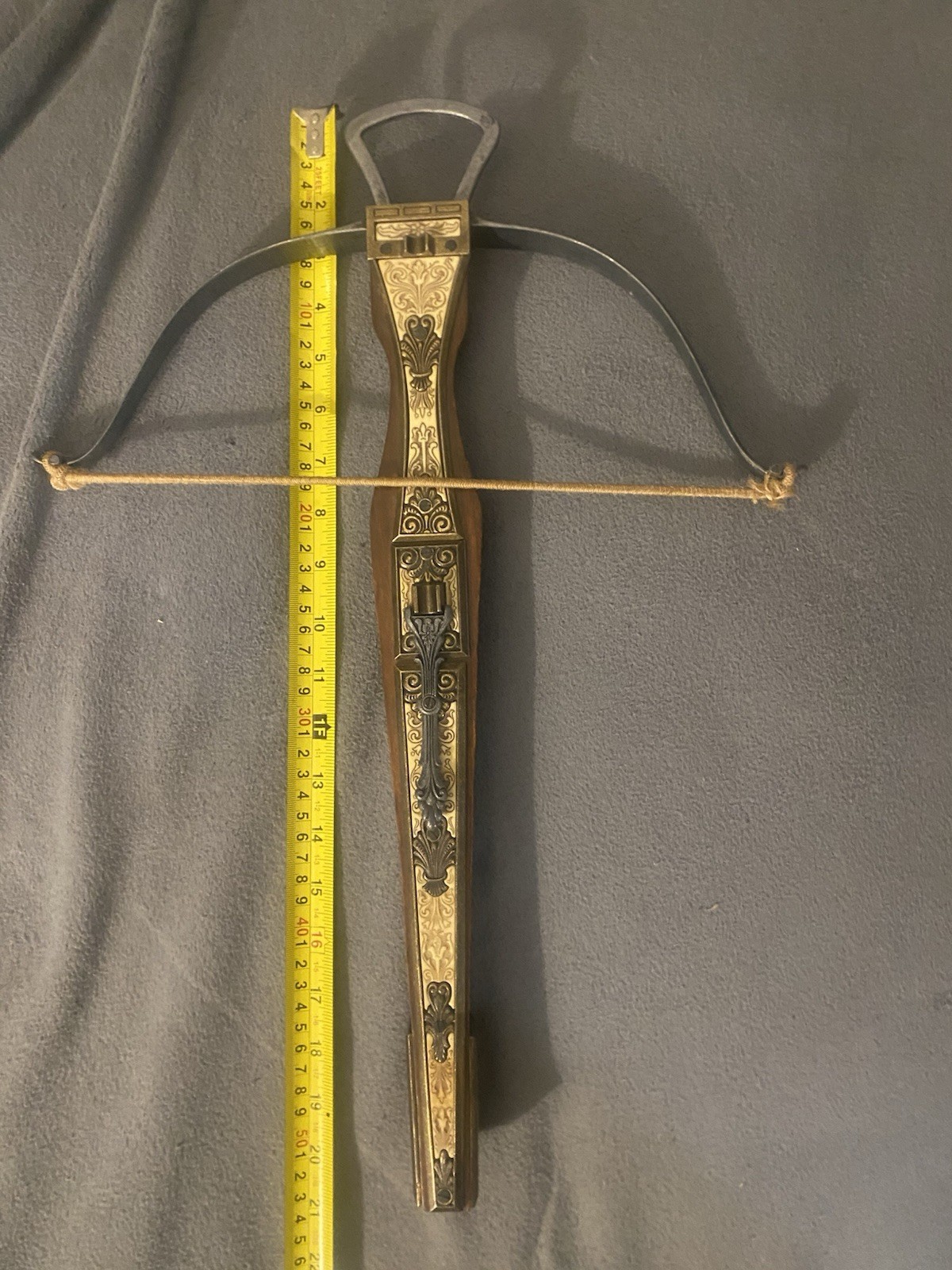 20” Ornate Antique Crossbow Family Estate Heirloom Purchased in Greece German?