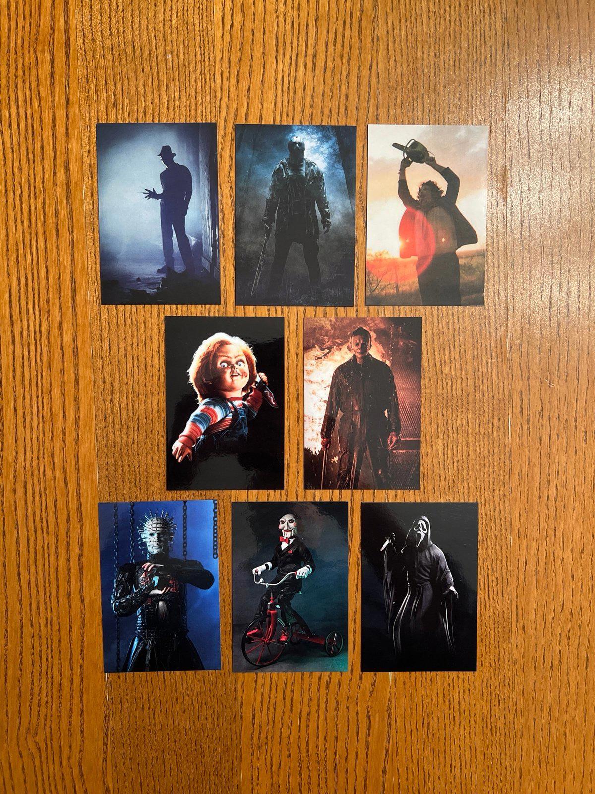Horror movie villains FRIDGE MAGNETS Jason Freddie Chucky leatherface jigsaw