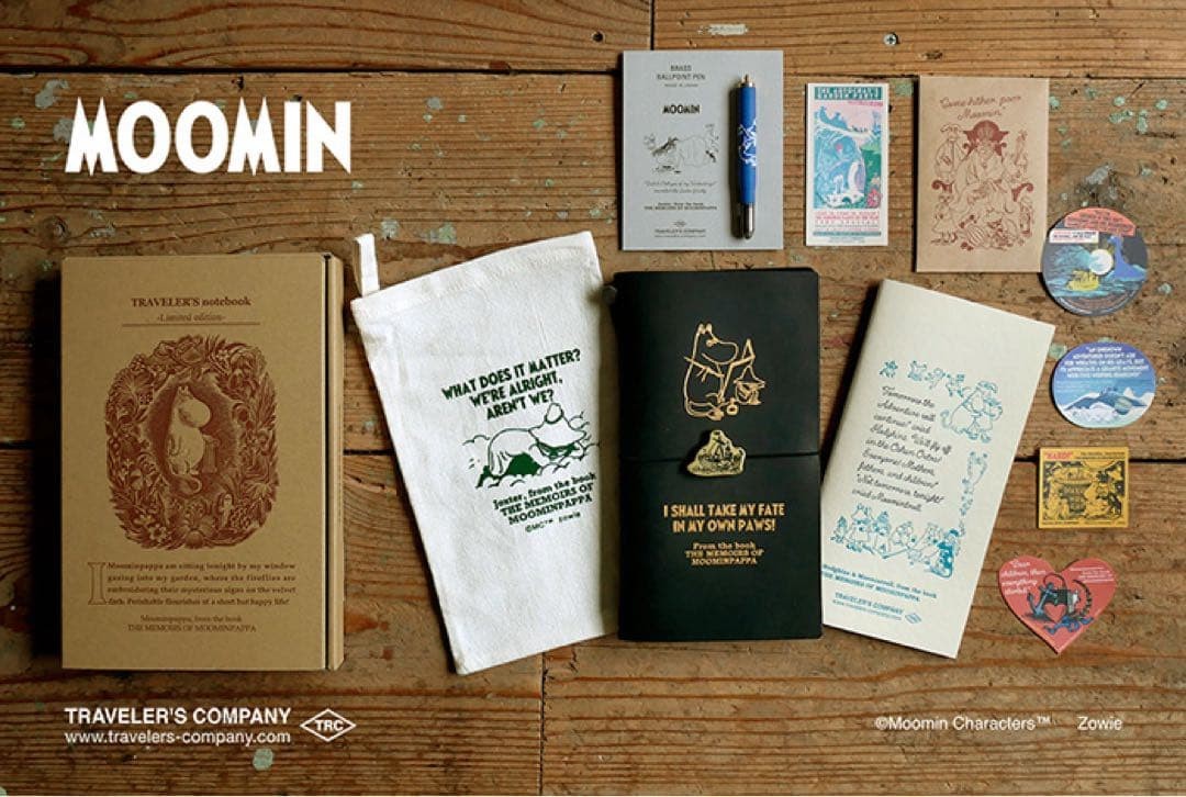 Brand new, unopened Traveler’s Notebook Limited Edition Set: MOOMIN – Papa&#