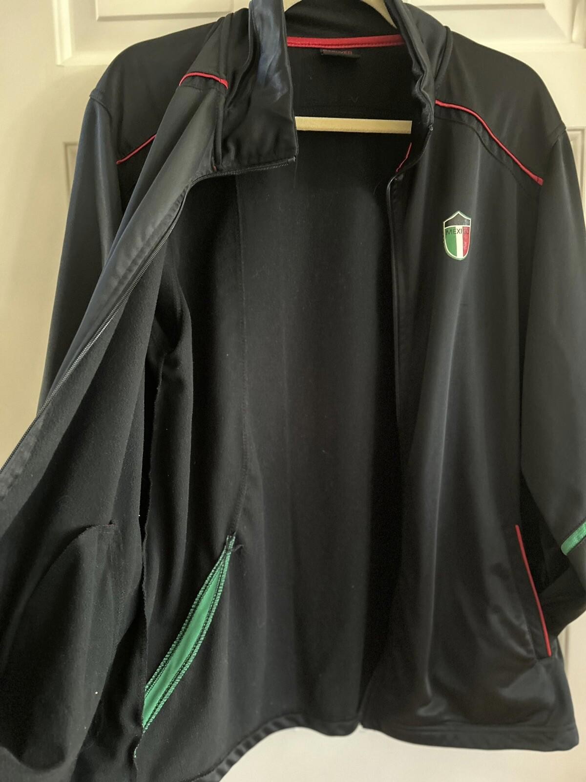 Stryker Futbol Full Zip Jacket Mens XL Mexico Soccer Performance Lightweight