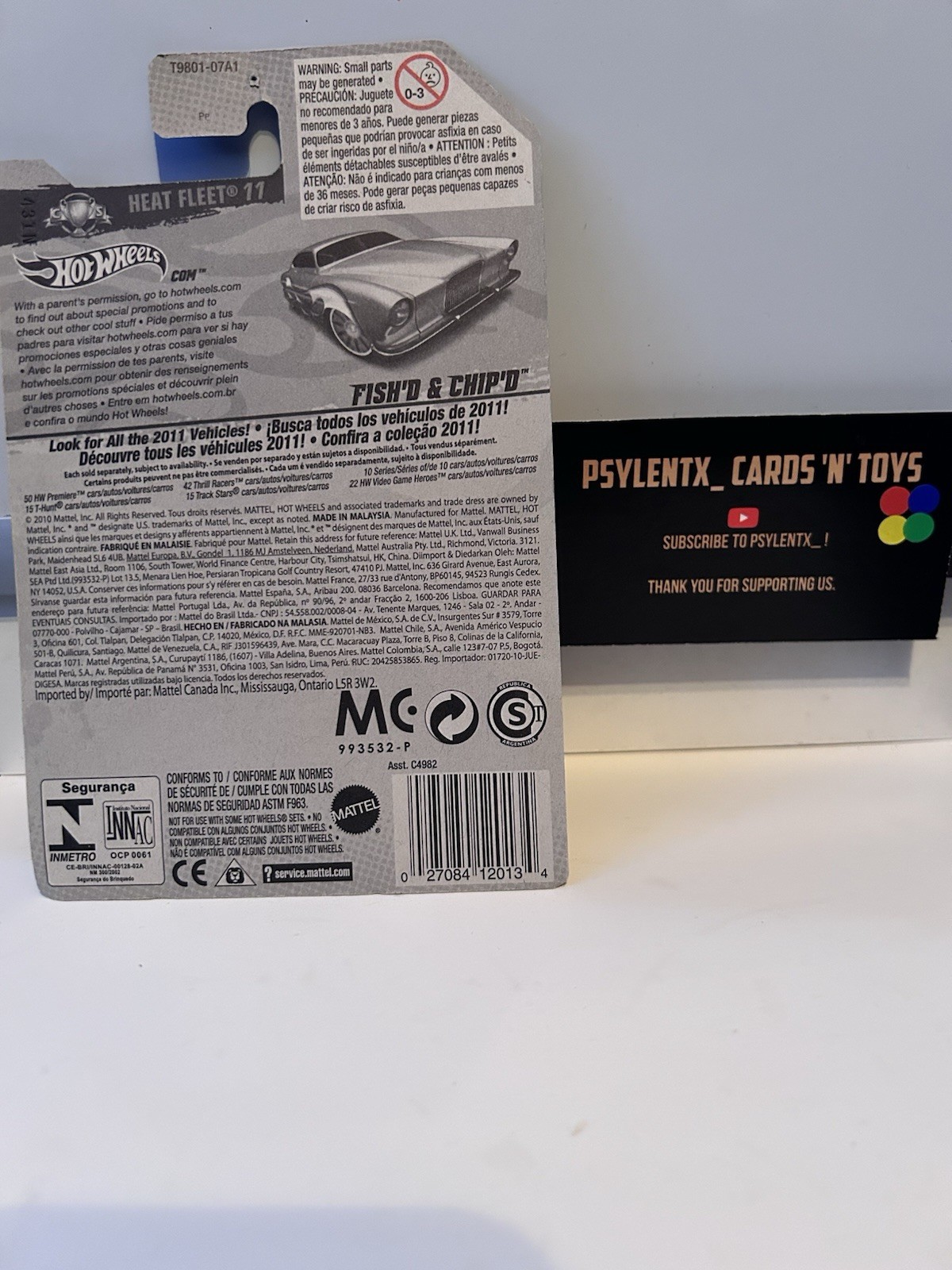©2010 HOT WHEELS® – Fish’d & Chip’d™ – Heat Fleet® ’11 – New in Package E3