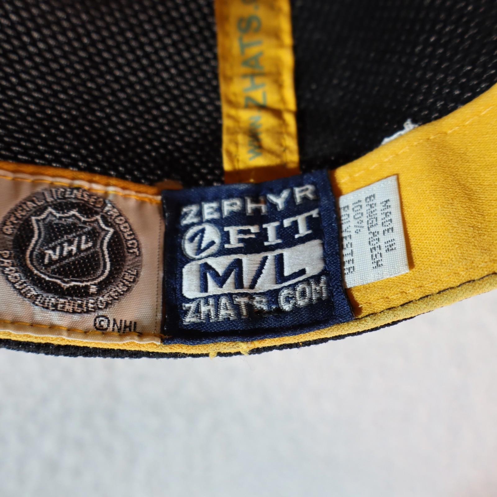 Pittsburgh Penguins Zephyr M/L Hat Black NHL Embroidered vtg