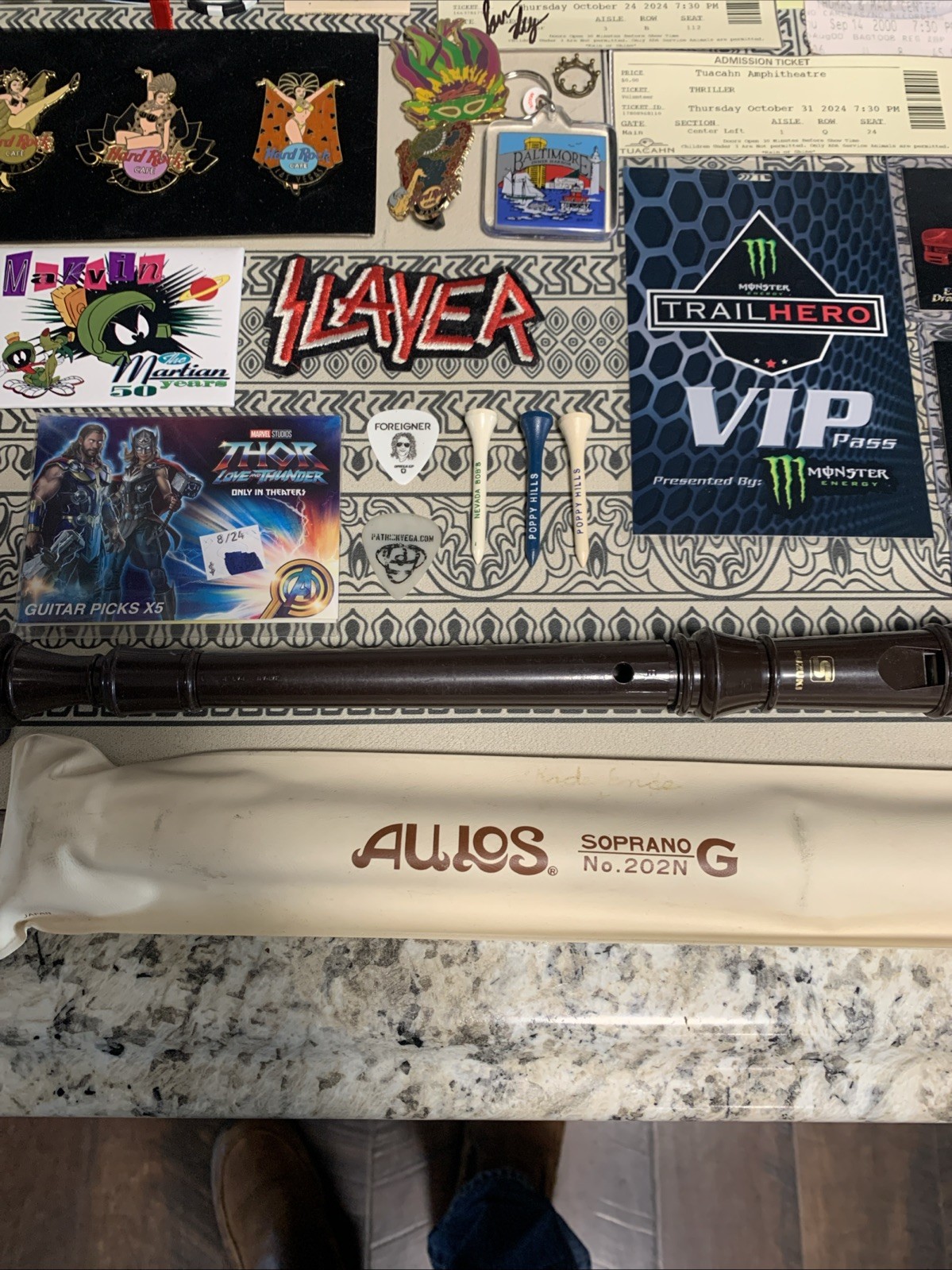 Amazing Junk Drawer Pokémon Hardrock Cafe Three Dog Night Signed Ticket & More