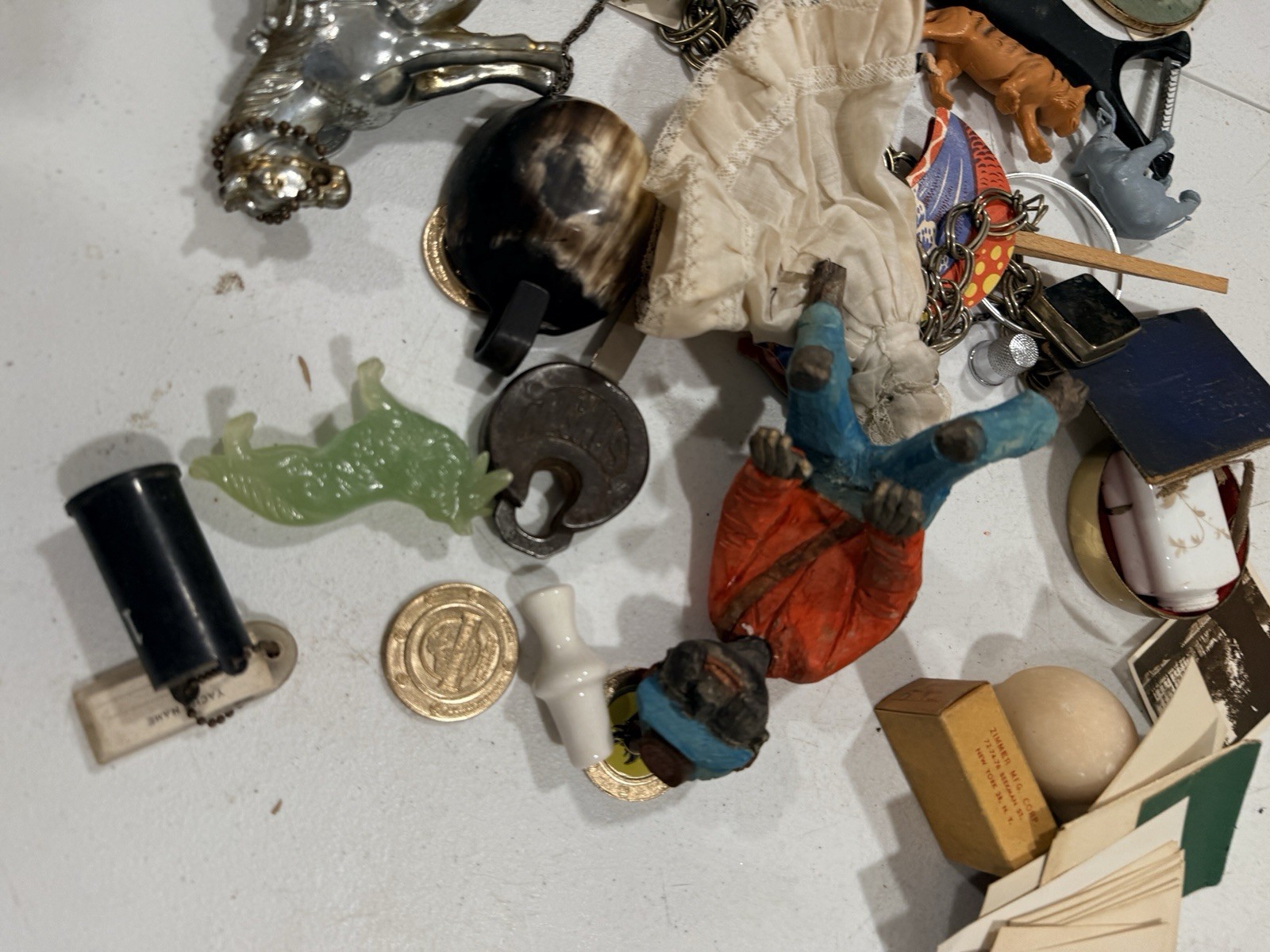 Huge Junk Drawer Lot Assorted Vtg Items Wood Metal Ephemera Figures MUCH MORE