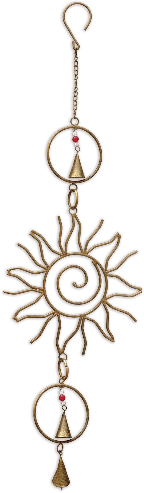 Sunset Vista Designs Sun Swirl with Bells, 26-inch Height