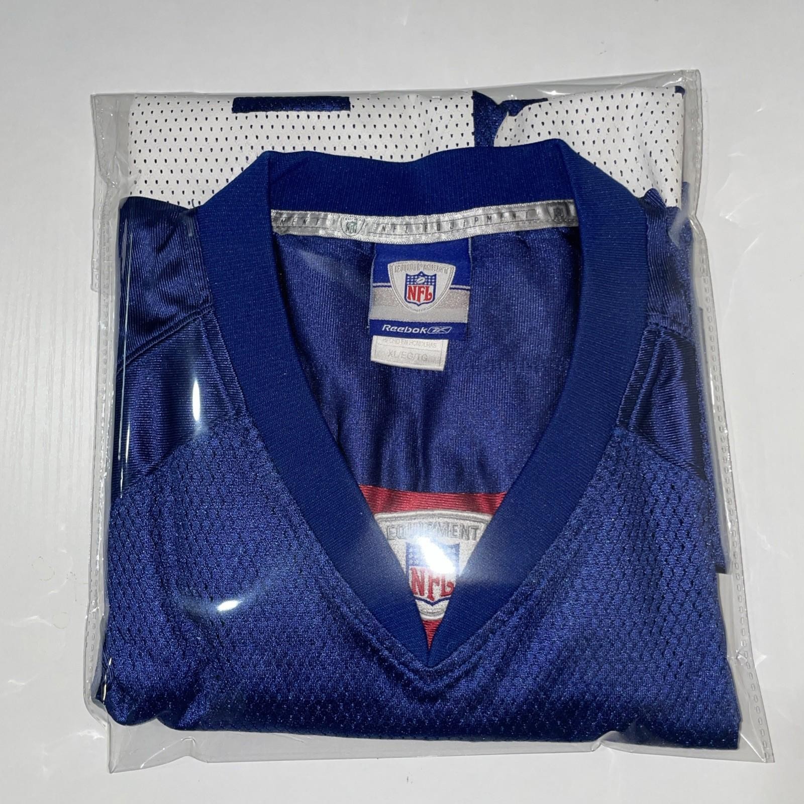 NFL REEBOK NEW YORK GIANTS #21 TIKI BARBER STITCHED NEW JERSEY SIZE XL
