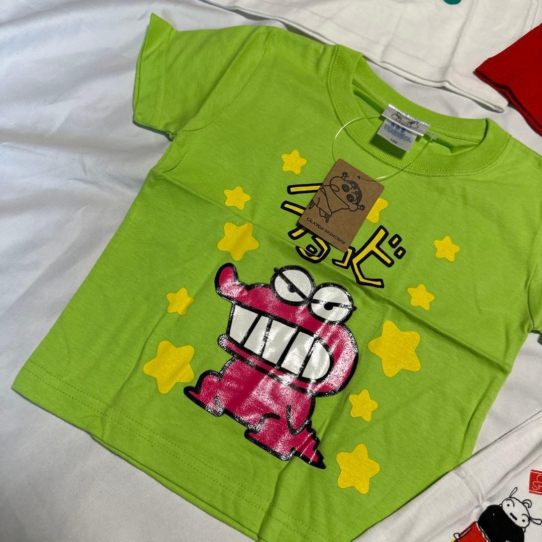 [120cm] Crayon Shin-chan/Waniyama-san T-shirt 25th Anniversary 5-piece set