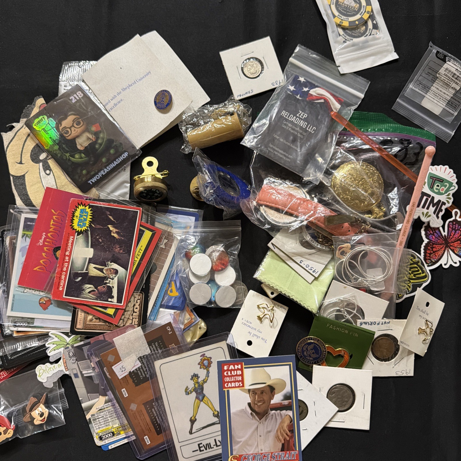 Vintage Grandpa and Grandma’s Junk Drawer Mixed Treasure Lot