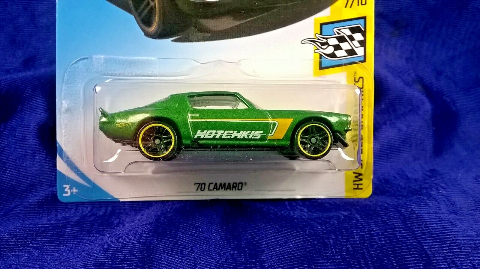 Hot Wheels ’70 Camaro Green Race Car HW Speed Graphics #7/10 Die-Cast 1:64 Scale